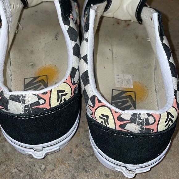 Vans Park Projects Black White Checkerboard Low Top Sneaker Shoes Unisex M6.5 W8 - Picture 4 of 14